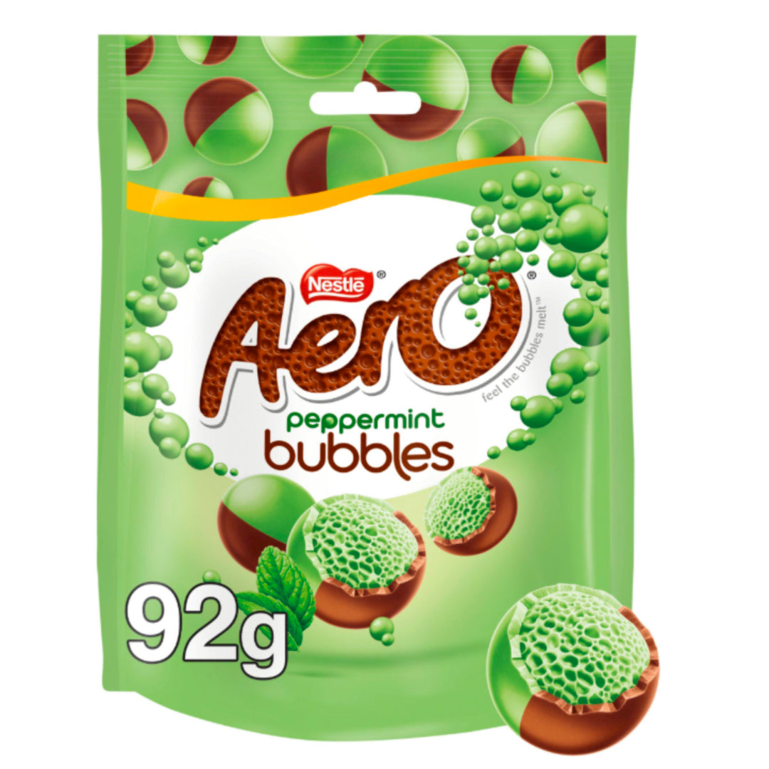 Aero Bubbles Peppermint Mint Chocolate Sharing Bag 92g