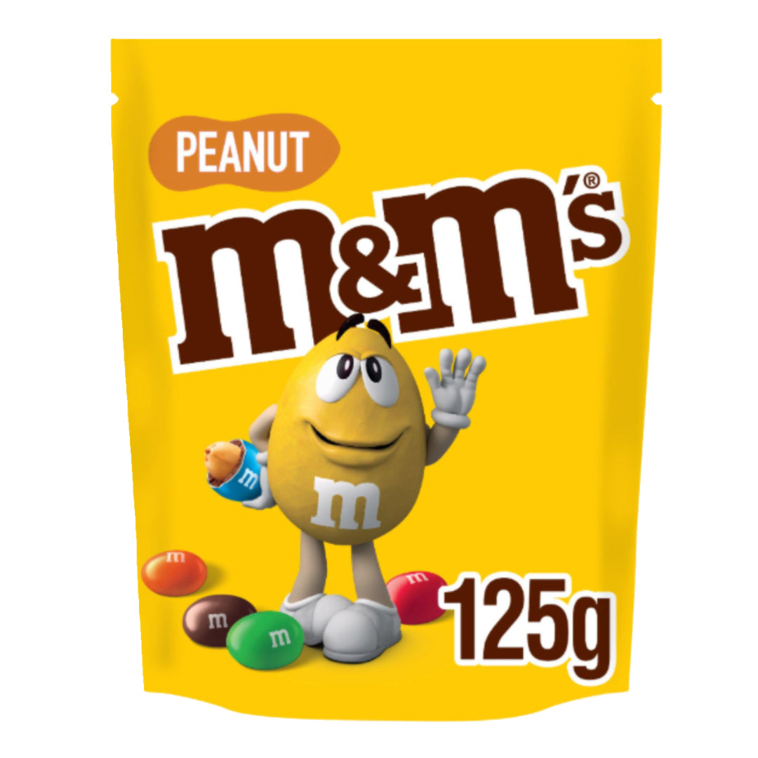 M&M's Crunchy Peanut & Milk Chocolate Bites Pouch Bag 125g