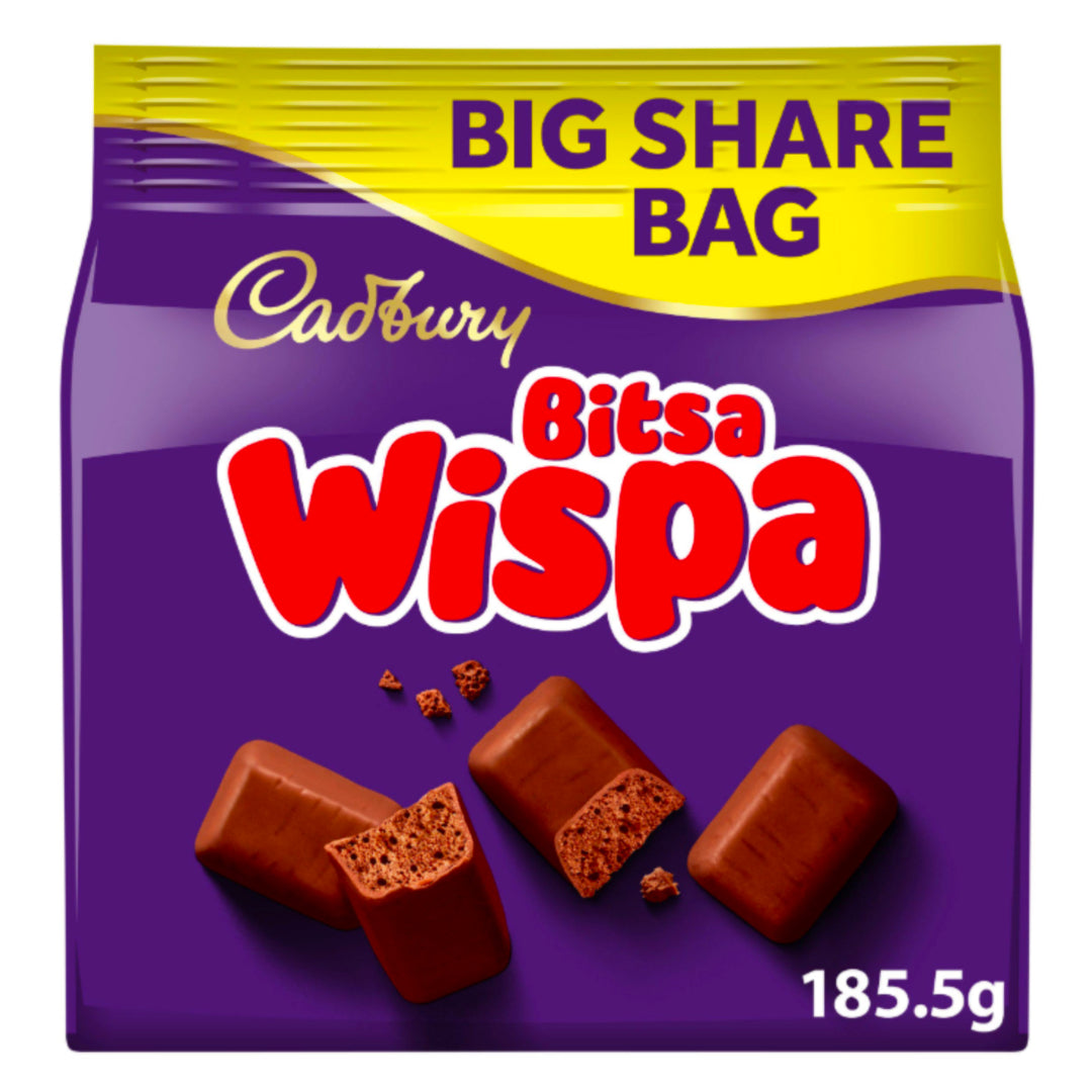 Cadbury Bitsa Wispa Chocolate Large Sharing Bag 185.5g