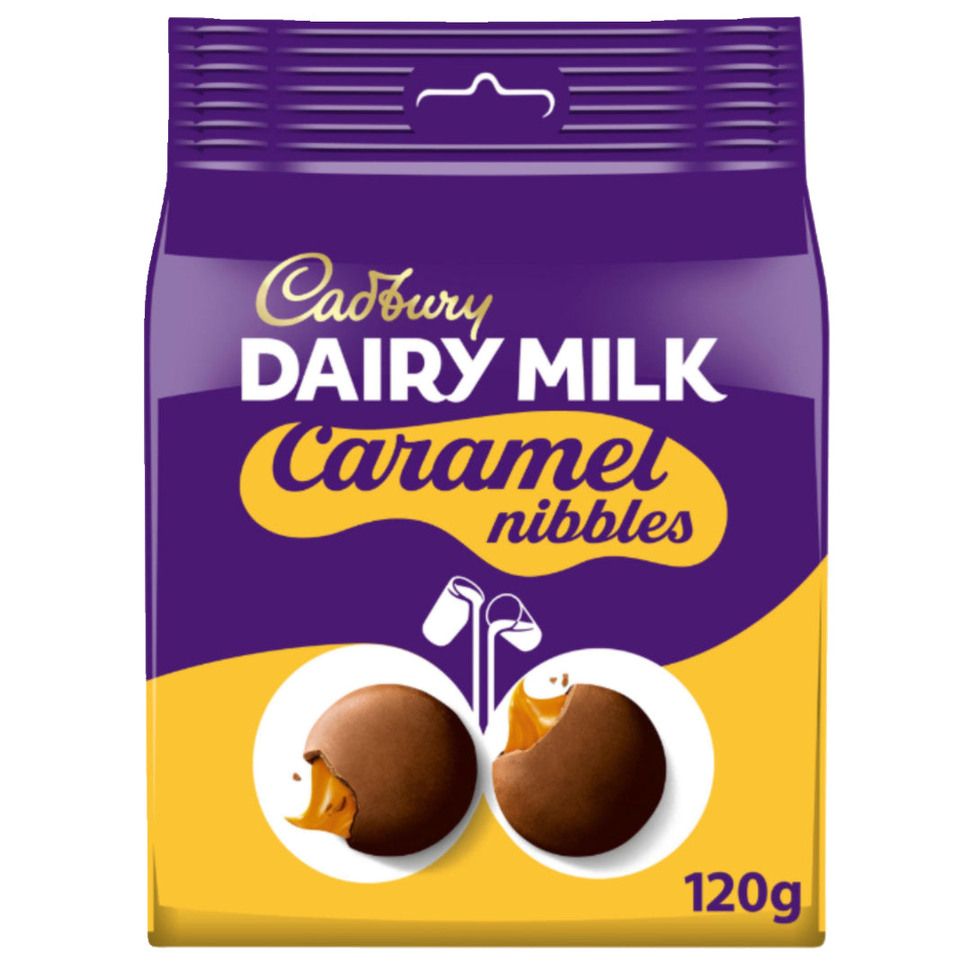 Cadbury Dairy Milk Caramel Nibbles Chocolate Bag 120g