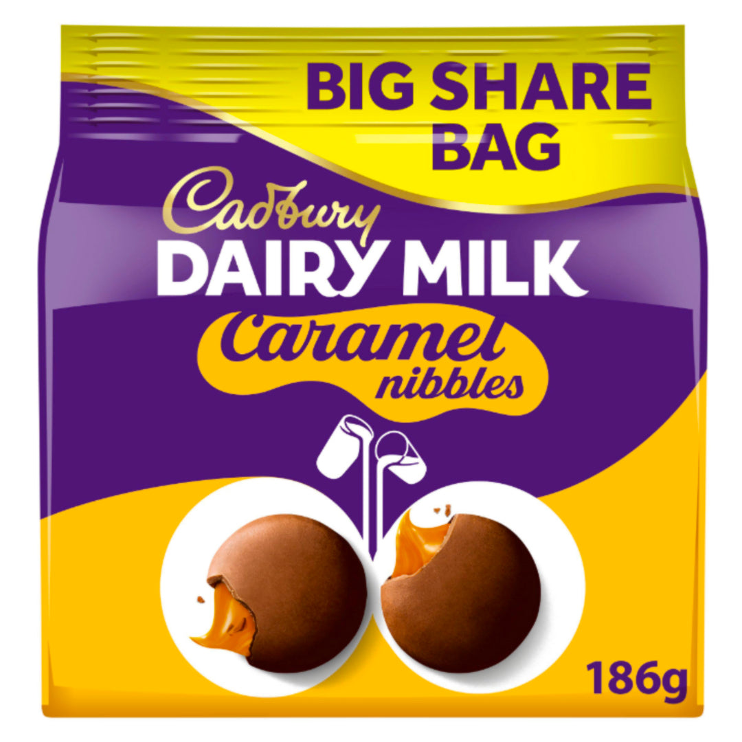 Cadbury Dairy Milk Caramel Nibbles Large Sharing Bag 186g