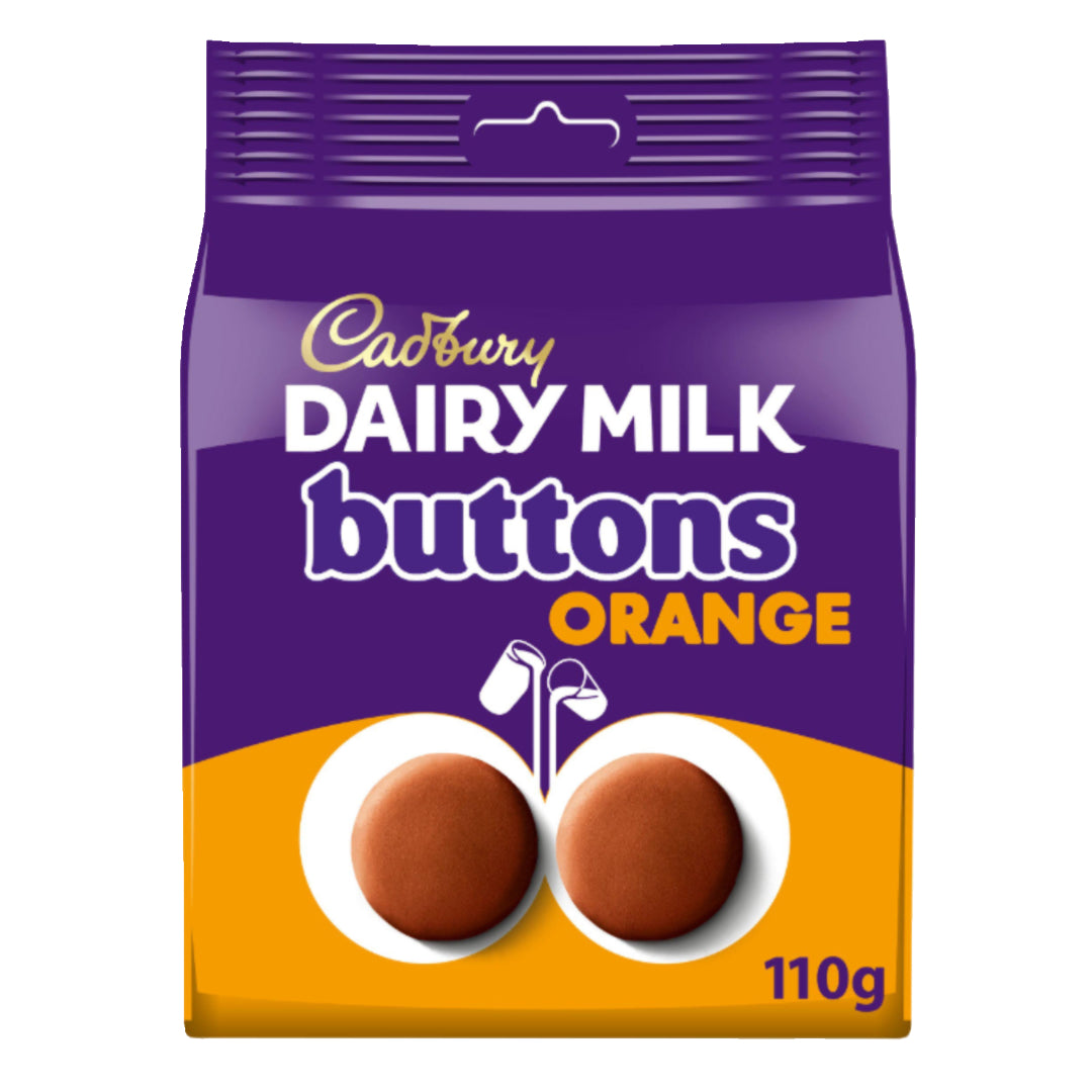 Cadbury Dairy Milk Orange Chocolate Giant Buttons Bag 110g