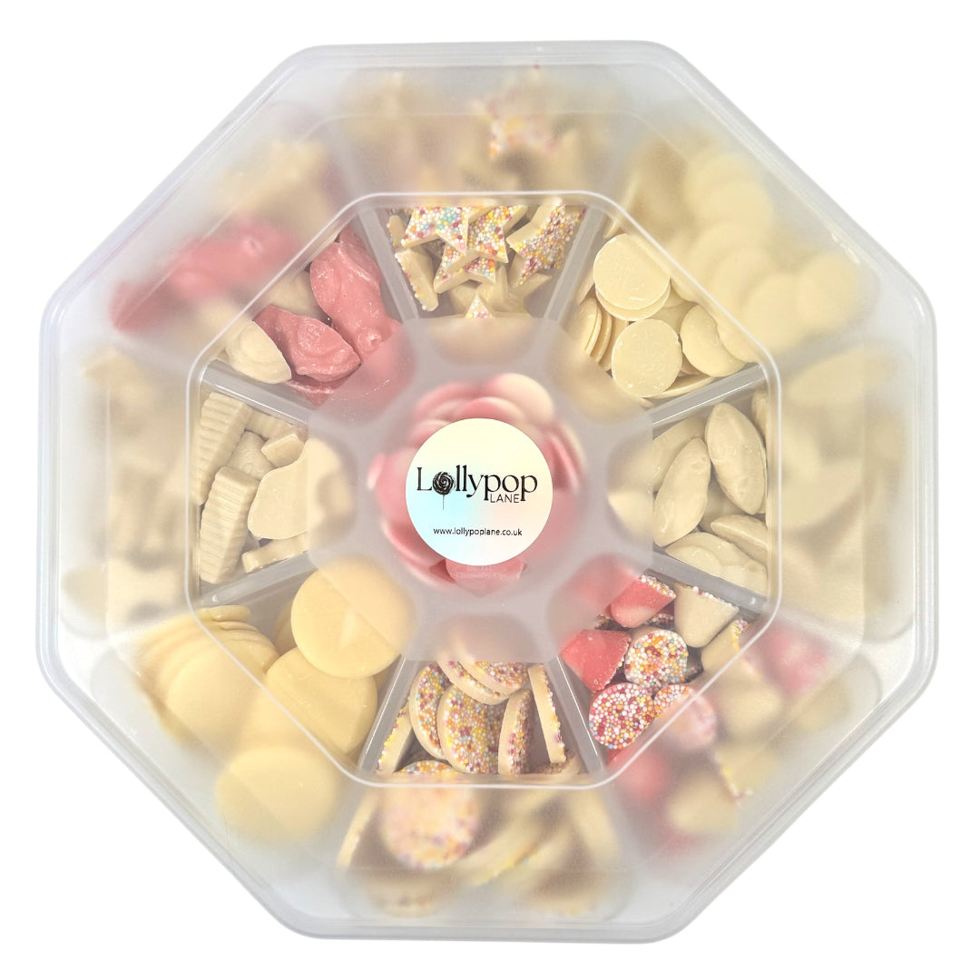 Cadbury Nestle and Hannahs White Chocolate Platter