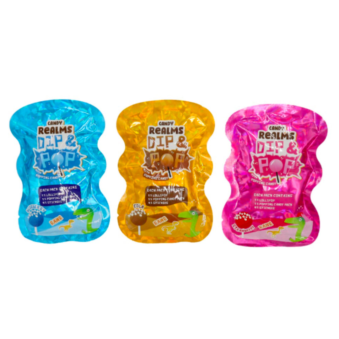 Candy Realms Dino Dip N Pop 16g