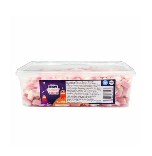 Candy Realms Gummy Teeth Tub 1.02kg