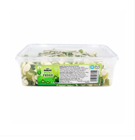 Candy Realms Mini Frogs Tub 1.02kg