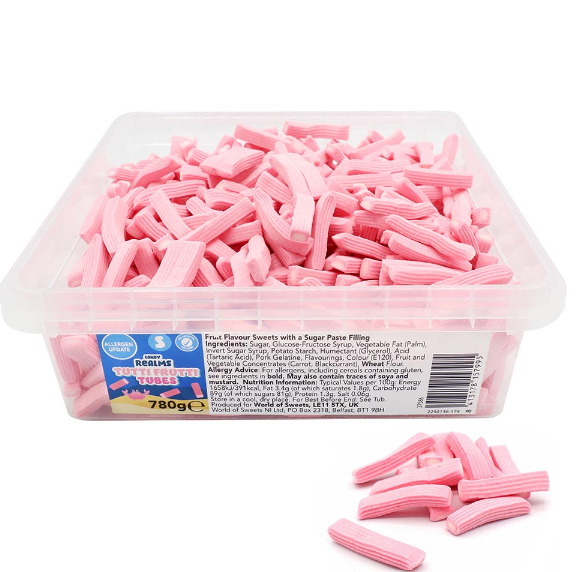 Candy Realms Tutti Frutti Tubes Tub 780g