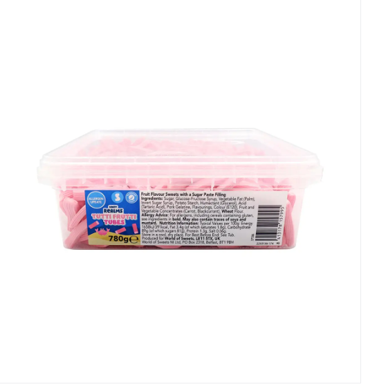 Candy Realms Tutti Frutti Tubes Tub 780g