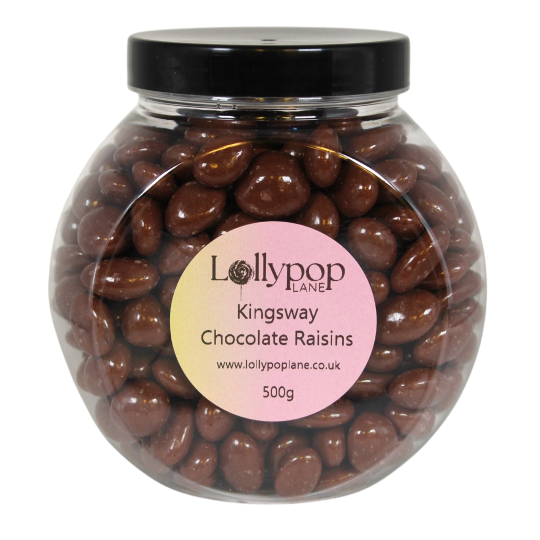 Chocolate Flavour Raisins Mini Sweet Jar - 500g