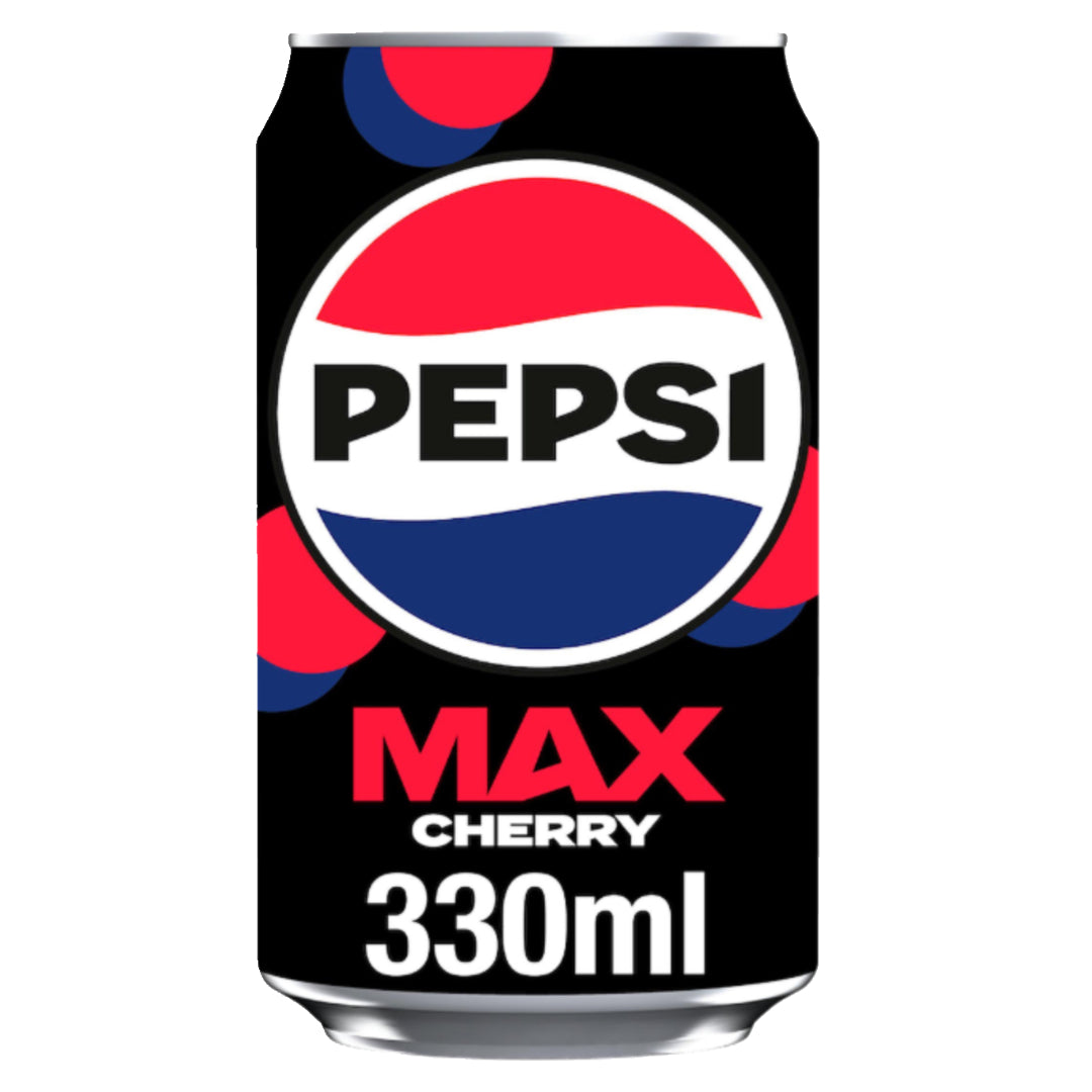 Pepsi Max Cherry No Sugar Cola Can 330ml