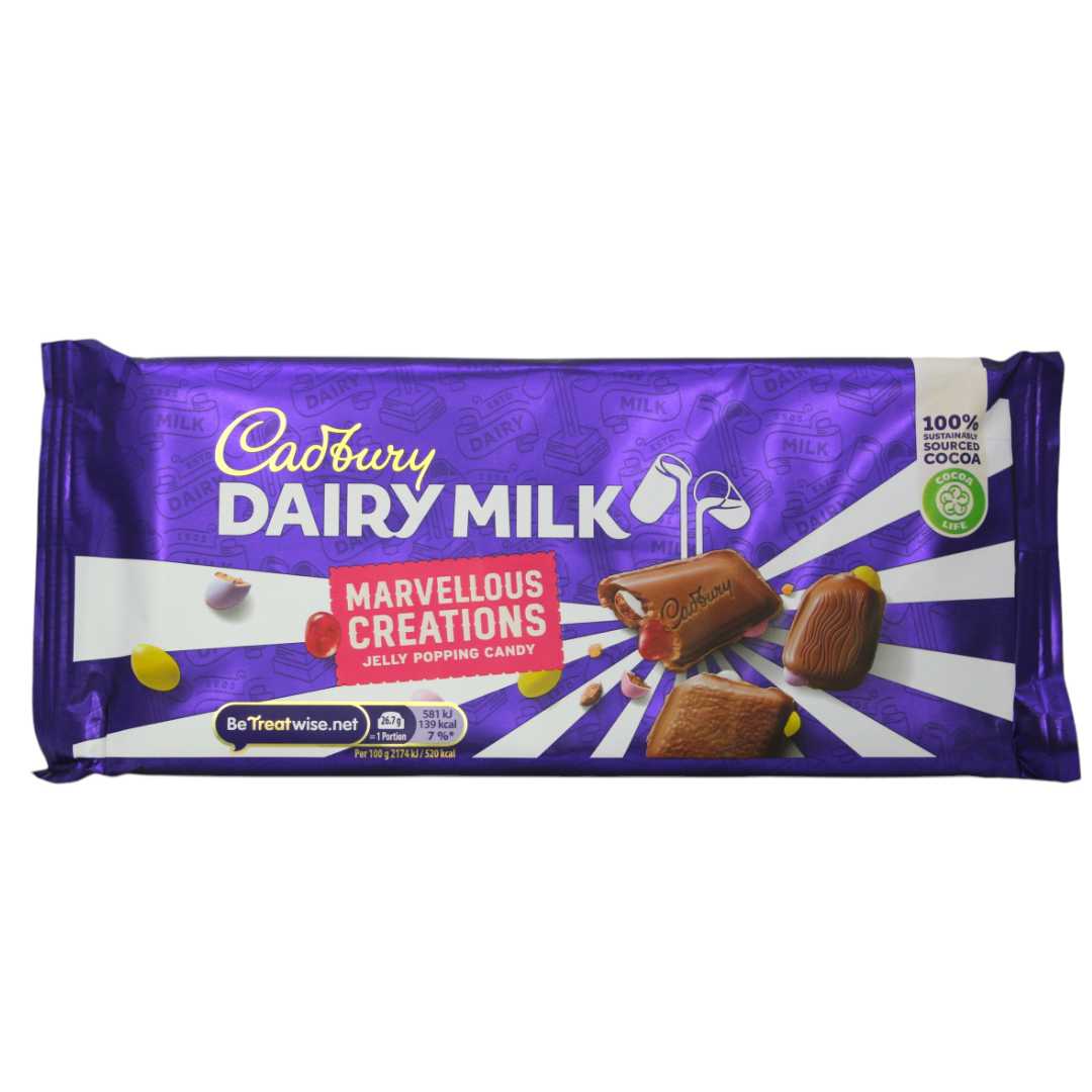 Dairy Milk Marvellous Creations Jelly Popping Candy 160g