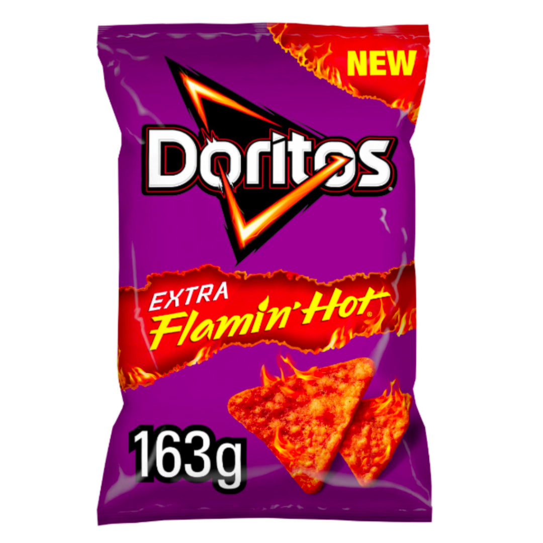 Doritos Tortilla Chips Extra Flamin' Hot Crisps 163g