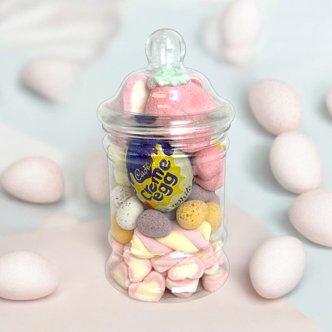 Easter Gift Jar 300g - Cadbury Creme Egg White & Pink Mix