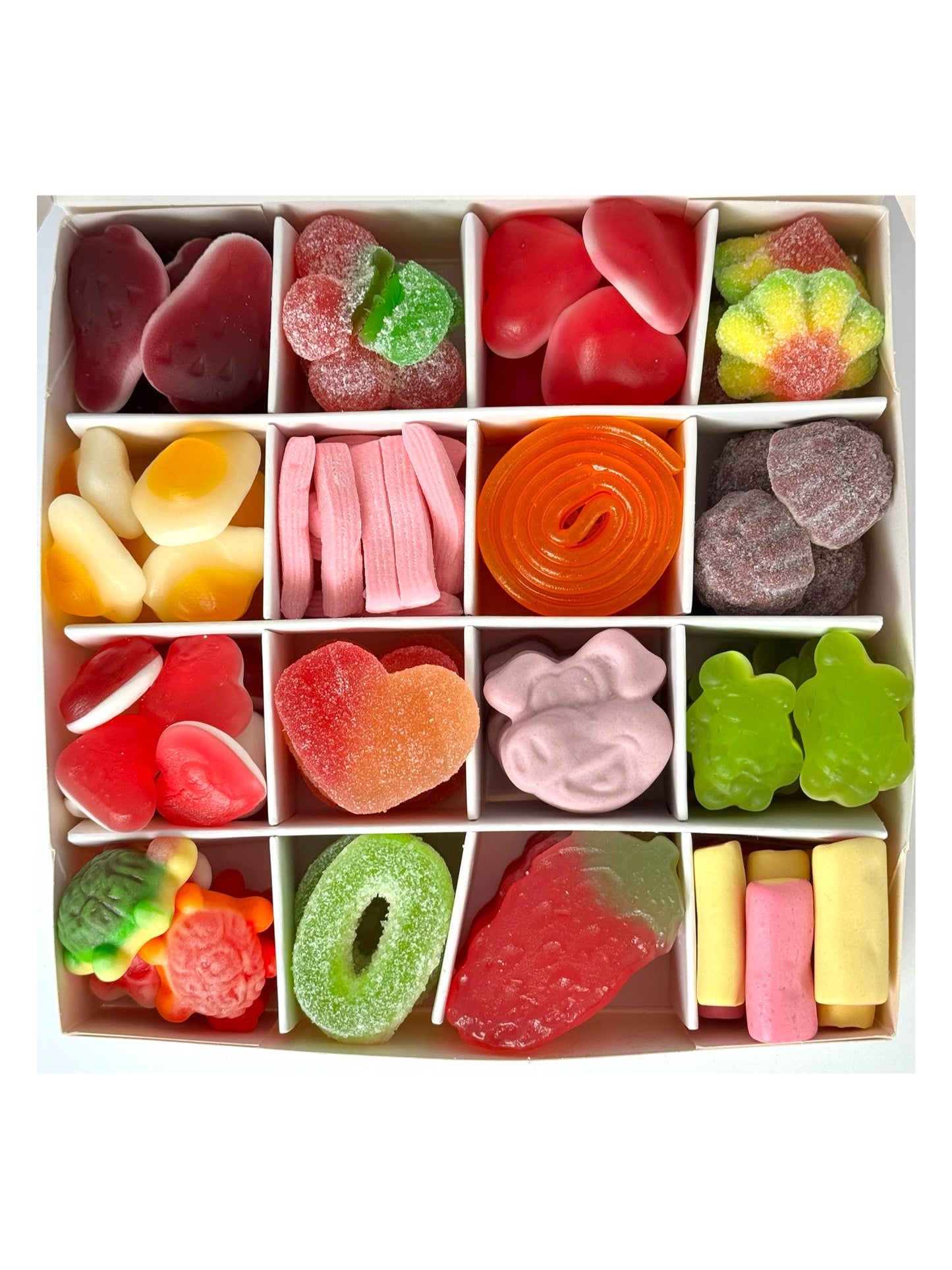 "Happy Birthday" Balloon Gift Box - Pick n Mix Sweets 500g Open