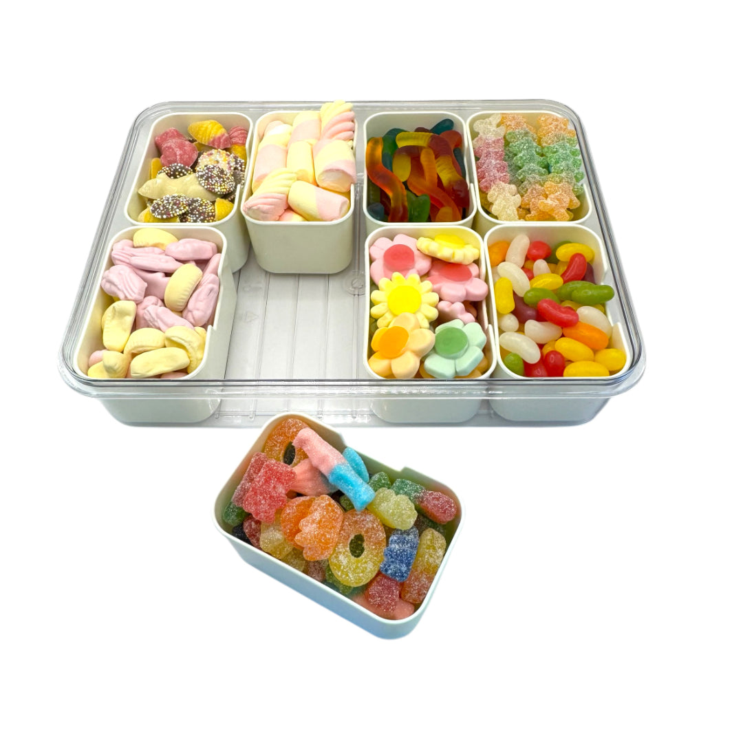 Snackle Box with 8 Compartments for Pick n Mix Sweets
