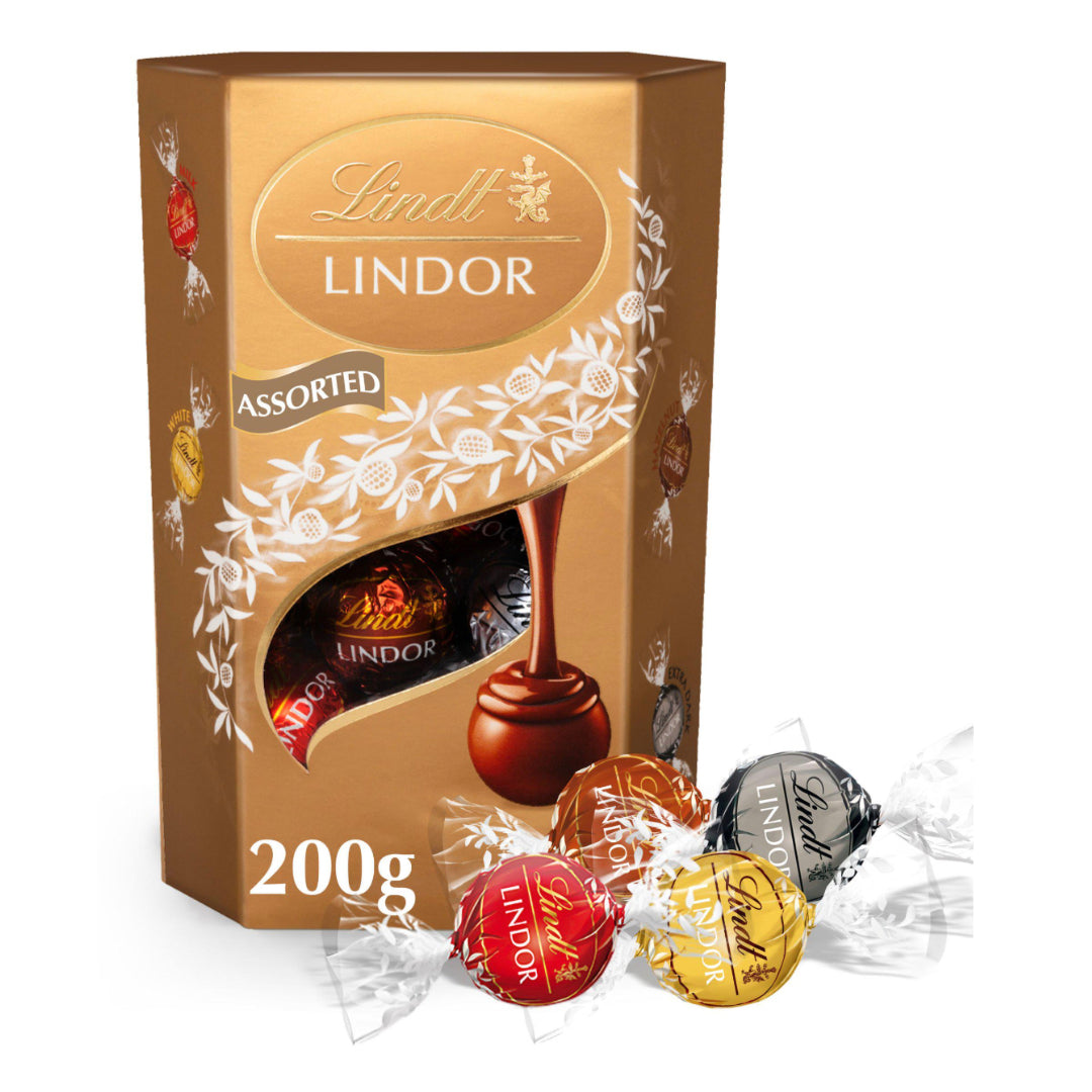 Lindt Lindor Assorted Chocolate Truffles Box 200g