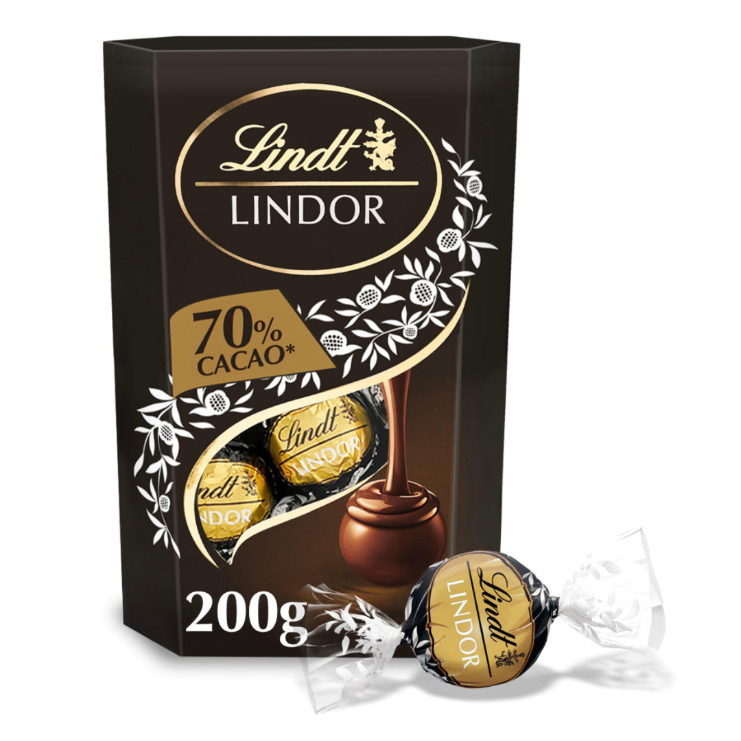 Lindt Lindor Extra Dark Chocolate Truffles Box 200g