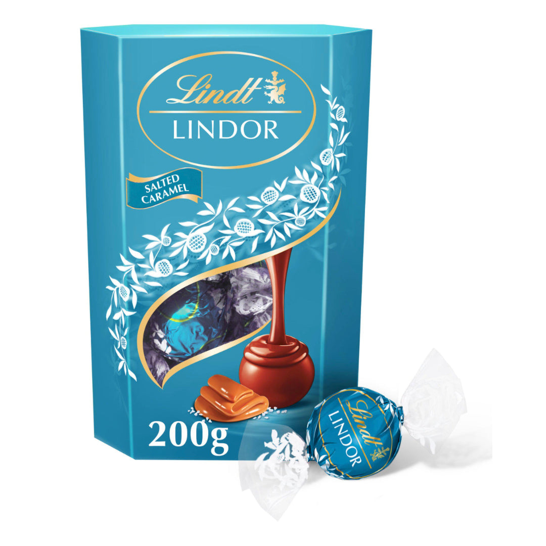 Lindt Lindor Salted Caramel Chocolate Truffles Box 200g