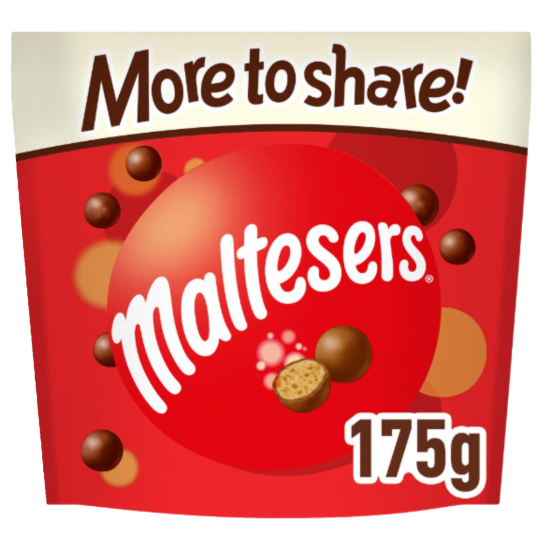 Maltesers Milk Chocolate & Honeycomb Sharing Pouch Bag Fairtrade 175g