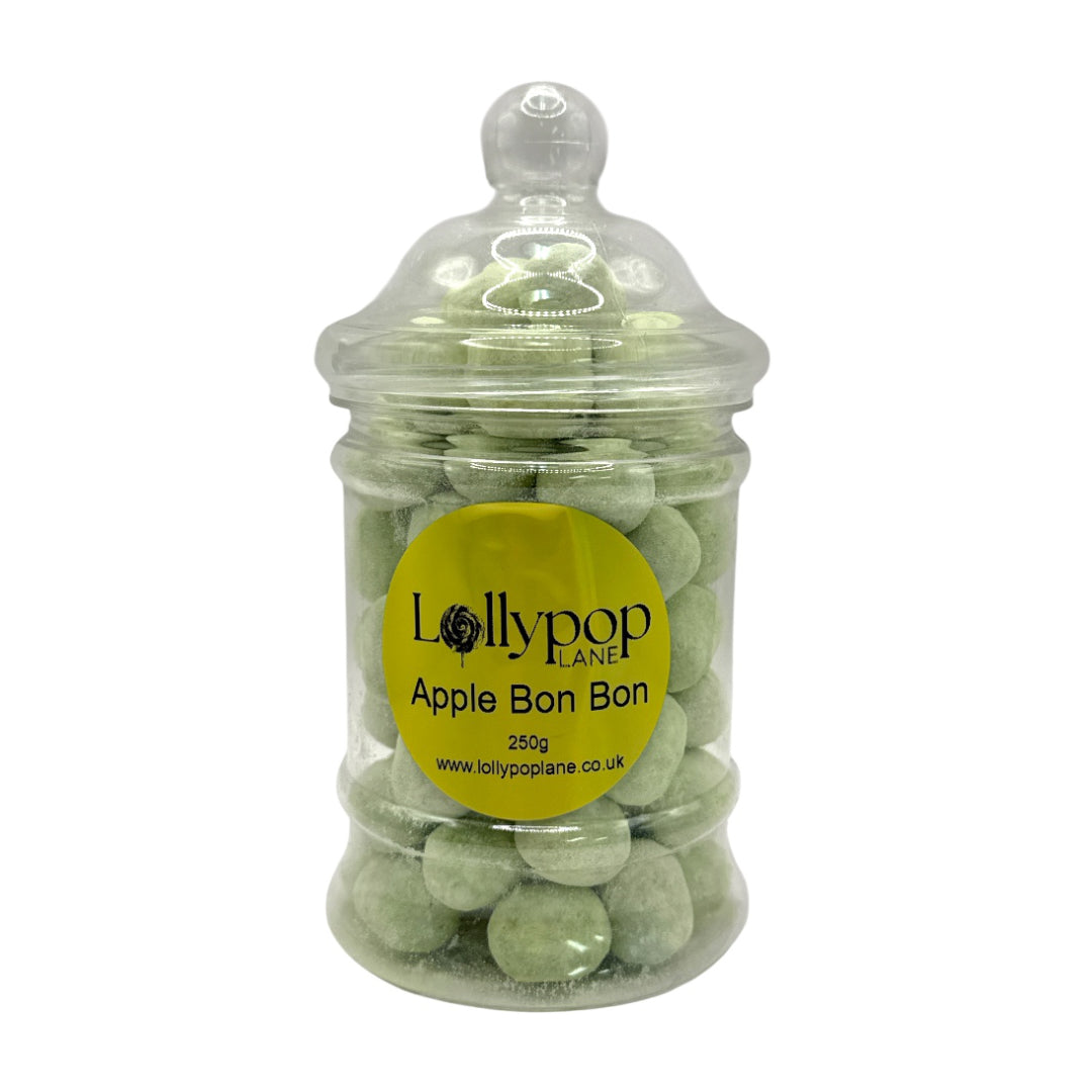Apple Bon Bon Victorian Jar 250g on a white background