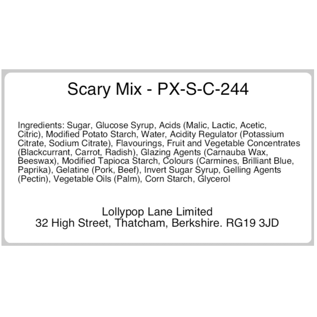 Lollypop Lane Scary Mix Sweet Bowl 500g