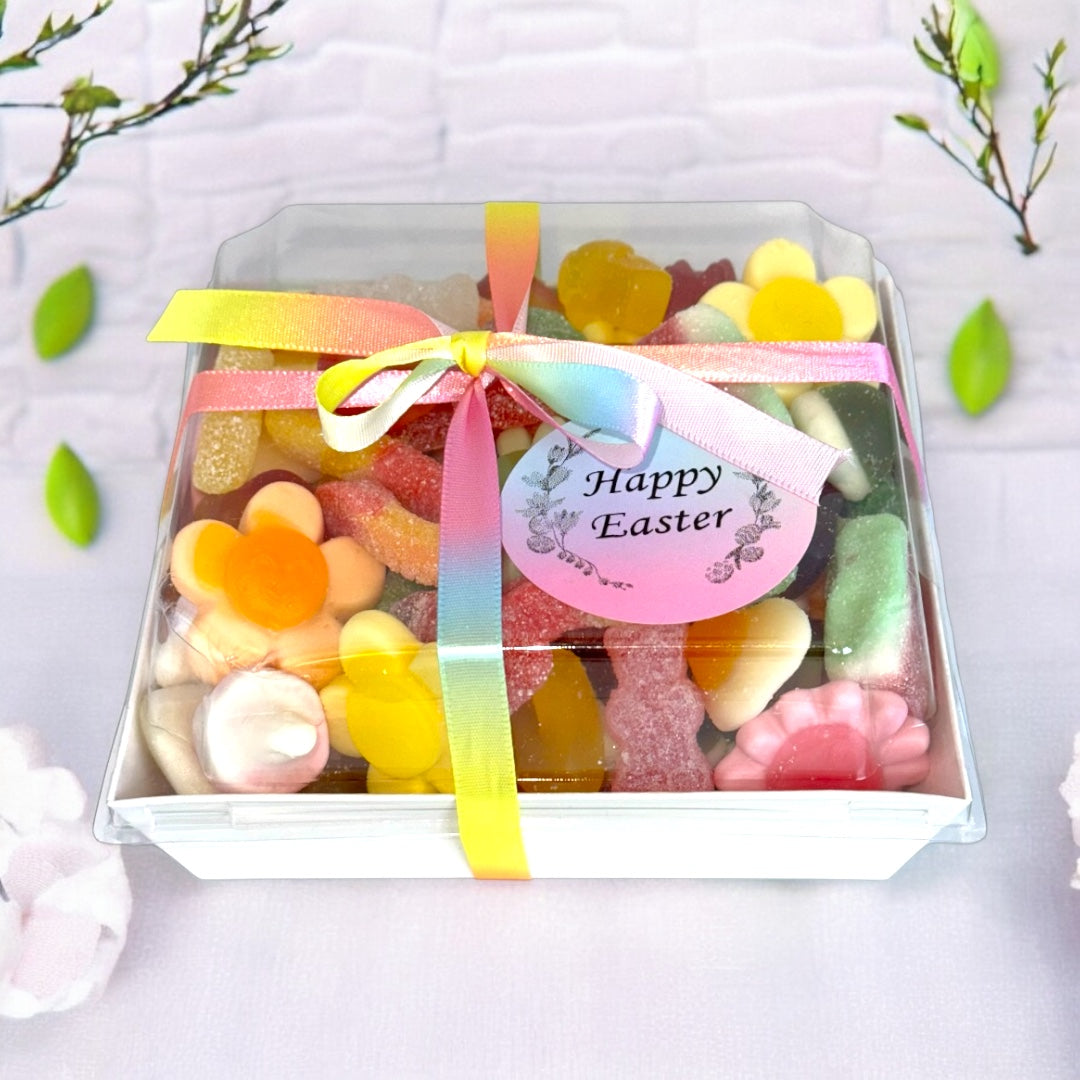 Easter Gift Box filled with 550g of gummy and fizzy sweets