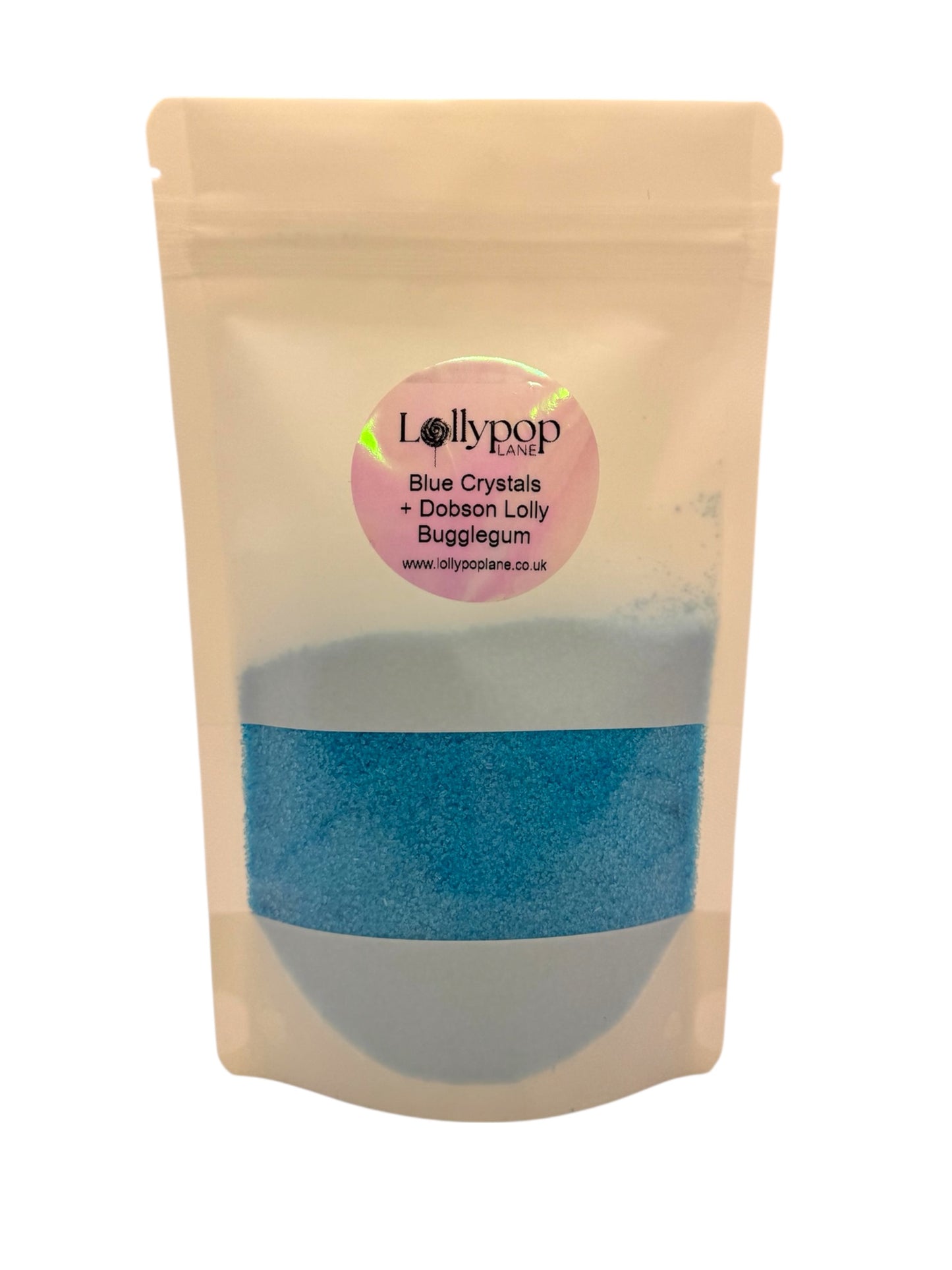 Blue Sherbert Bubblegum Crystal's And a Dobson Bubblegum Lolly 150g