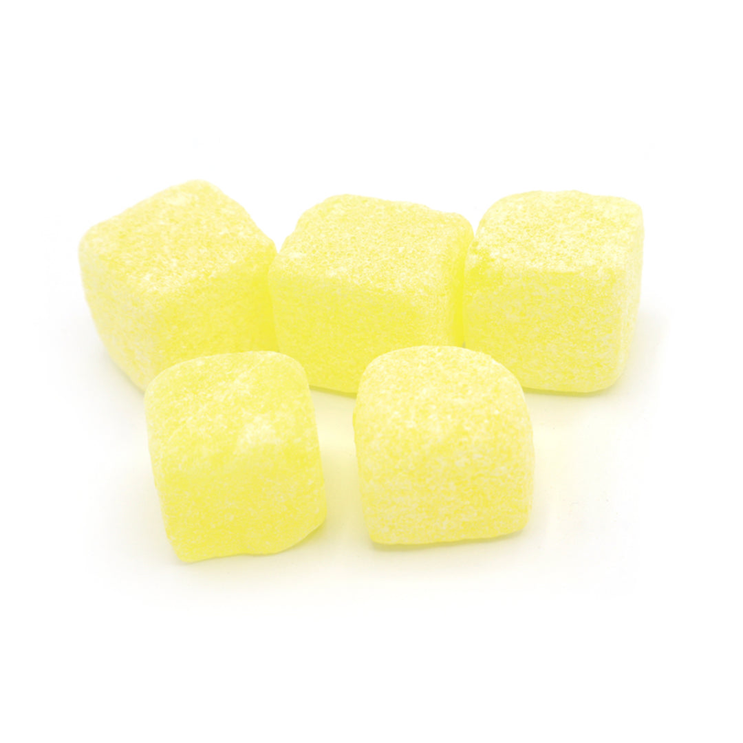 Tilley's Pineapple Cubes on a white background