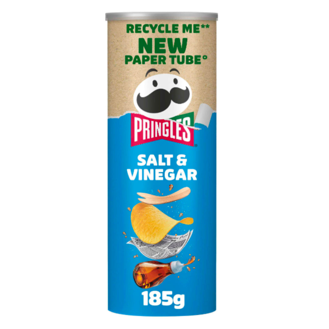 Pringles Salt & Vinegar Sharing Crisps 185g