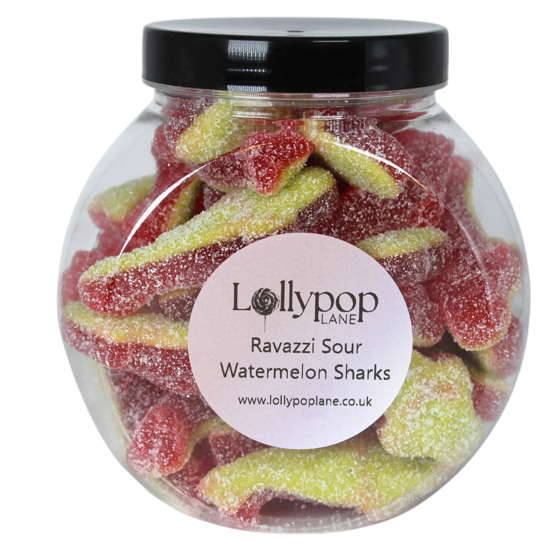 Ravazzi Sour Watermelon Sharks Sweet Jar - 400g