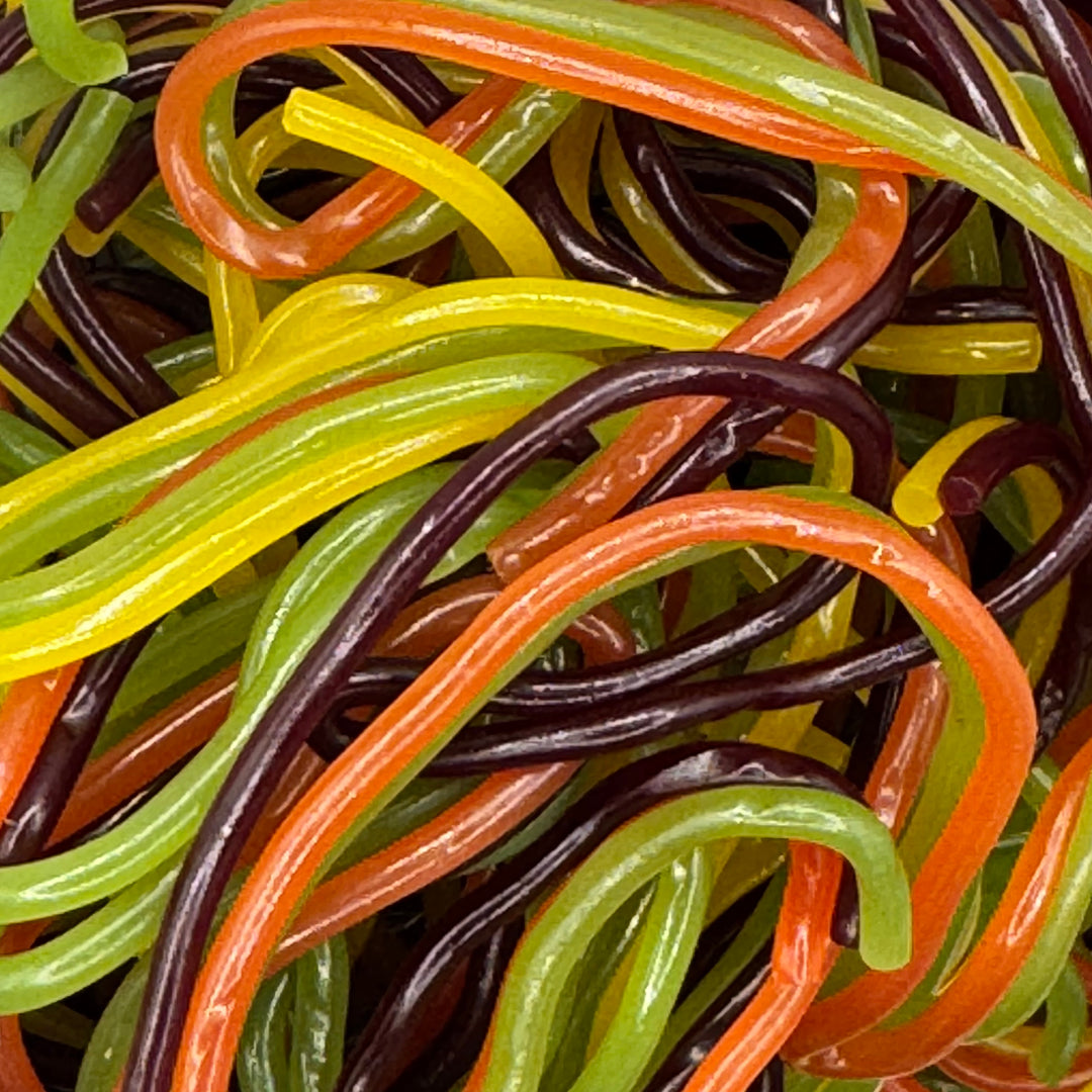 Close up image of Lollypop Lane Rainbow Laces