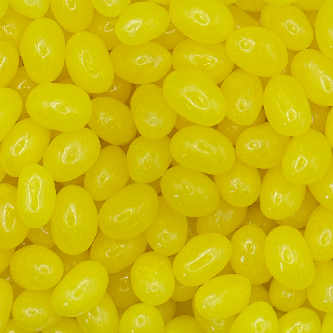 Close-up of bright yellow jelly beans