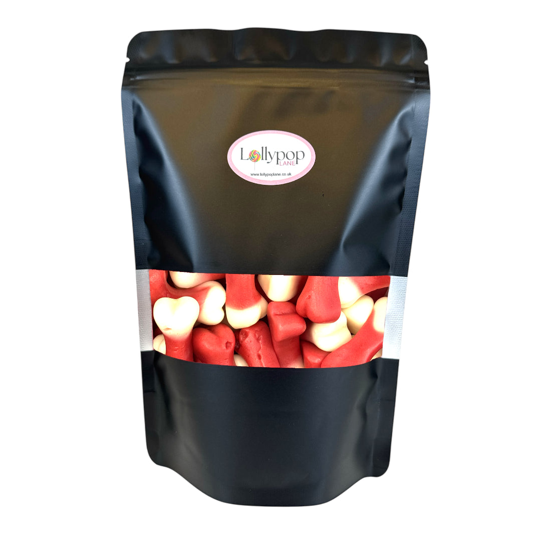 Lollypop Lane sweet pouch filled with Vidal Jelly Bones