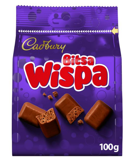 Cadbury Bitsa Wispa Chocolate Pouch 100g