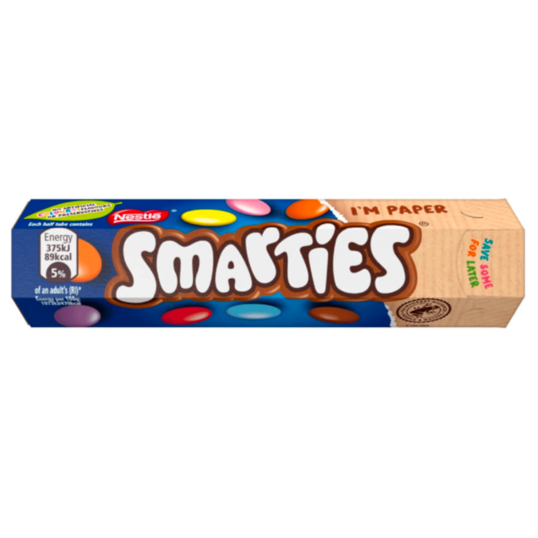 Smarties Milk Chocolate Tube 38g