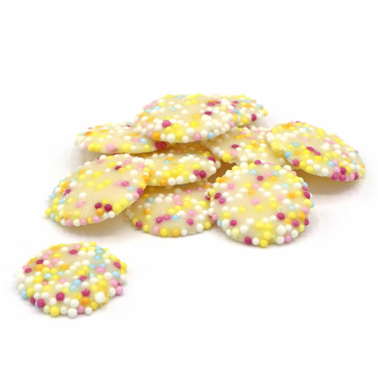 Candy Cane filled with White Chocolate Snowies