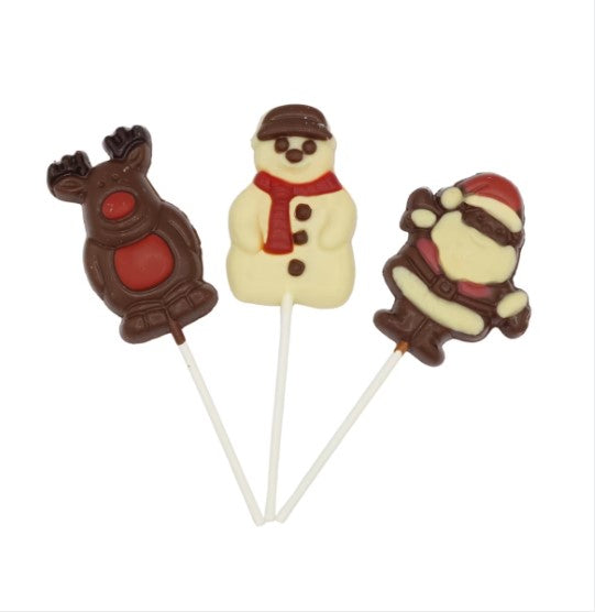 Stockley's Chocolate Festive Lollipops 28g