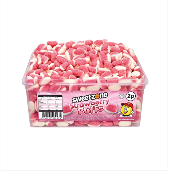 Sweetzone Strawberry Puffs Tub
