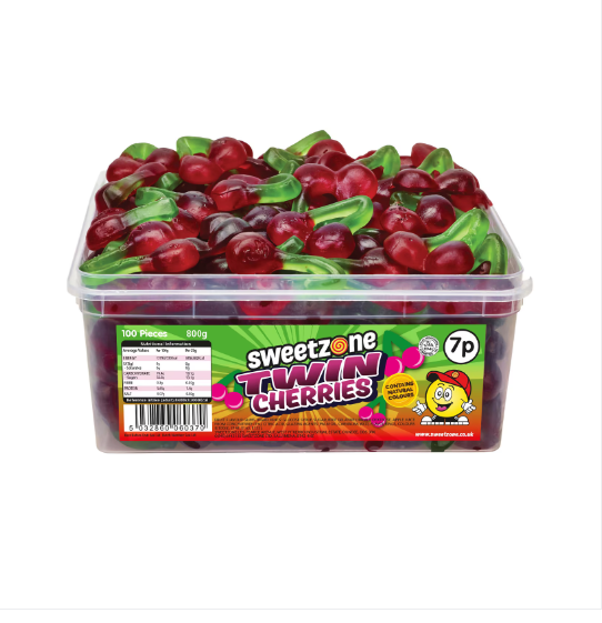 Sweetzone Twin Cherries Tub 800g
