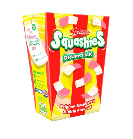Swizzels Squashies Original Raspberry & Milk Flavour Gift Carton 280g