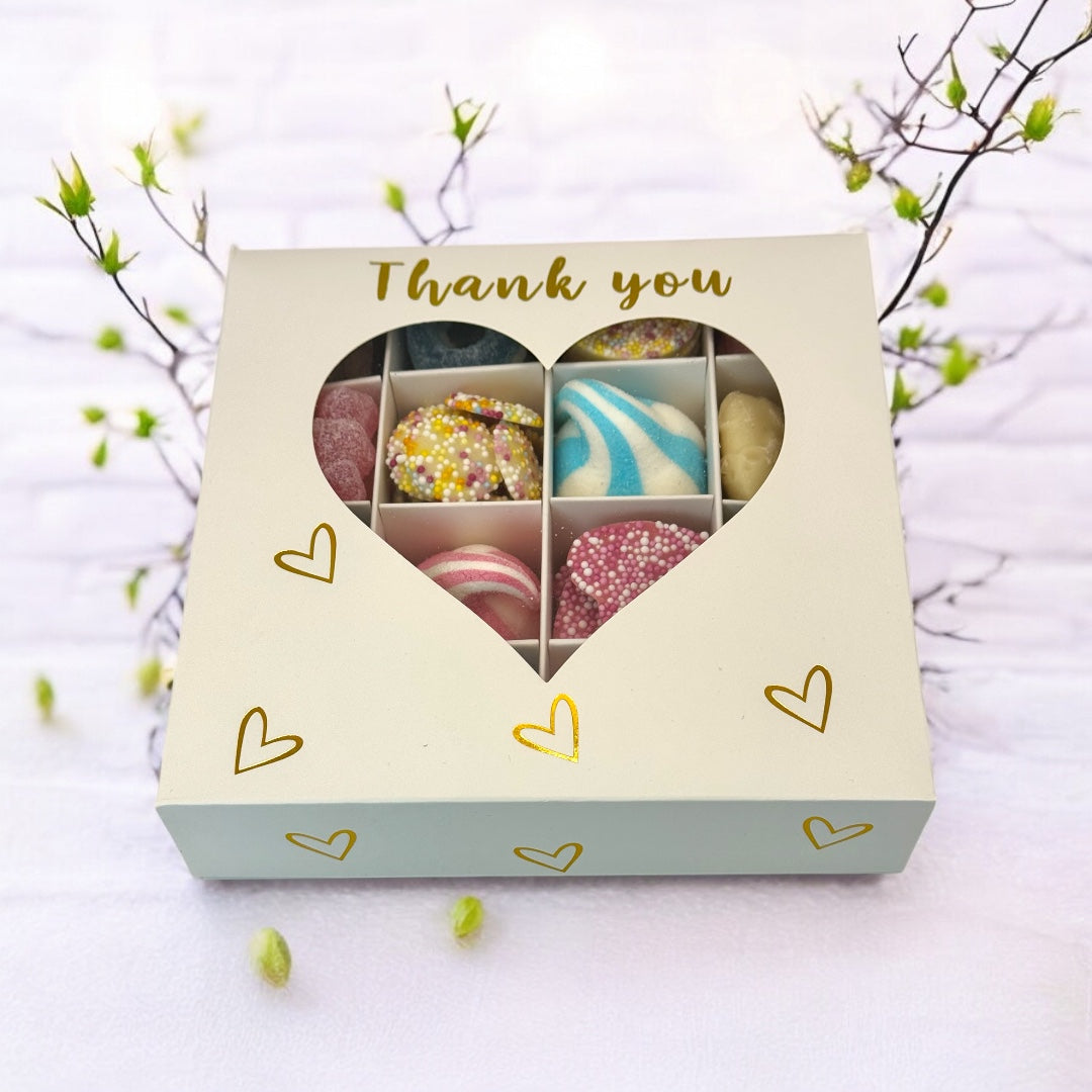 "Thank You" Heart Gift Box - Pick n Mix Sweets 475g