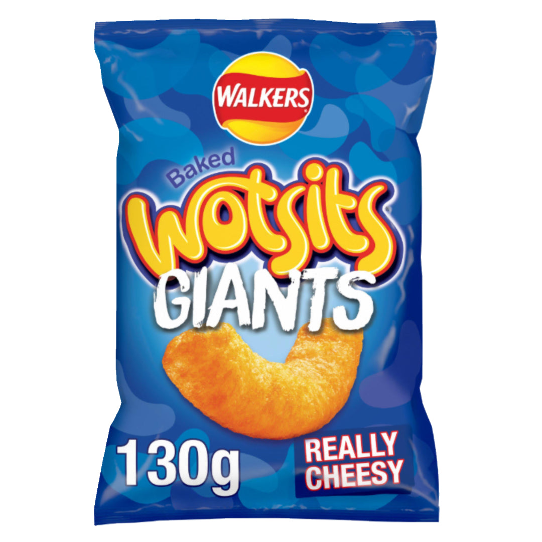 Walkers Wotsits Giants Really Cheesy Sharing Crisps Snacks 130g