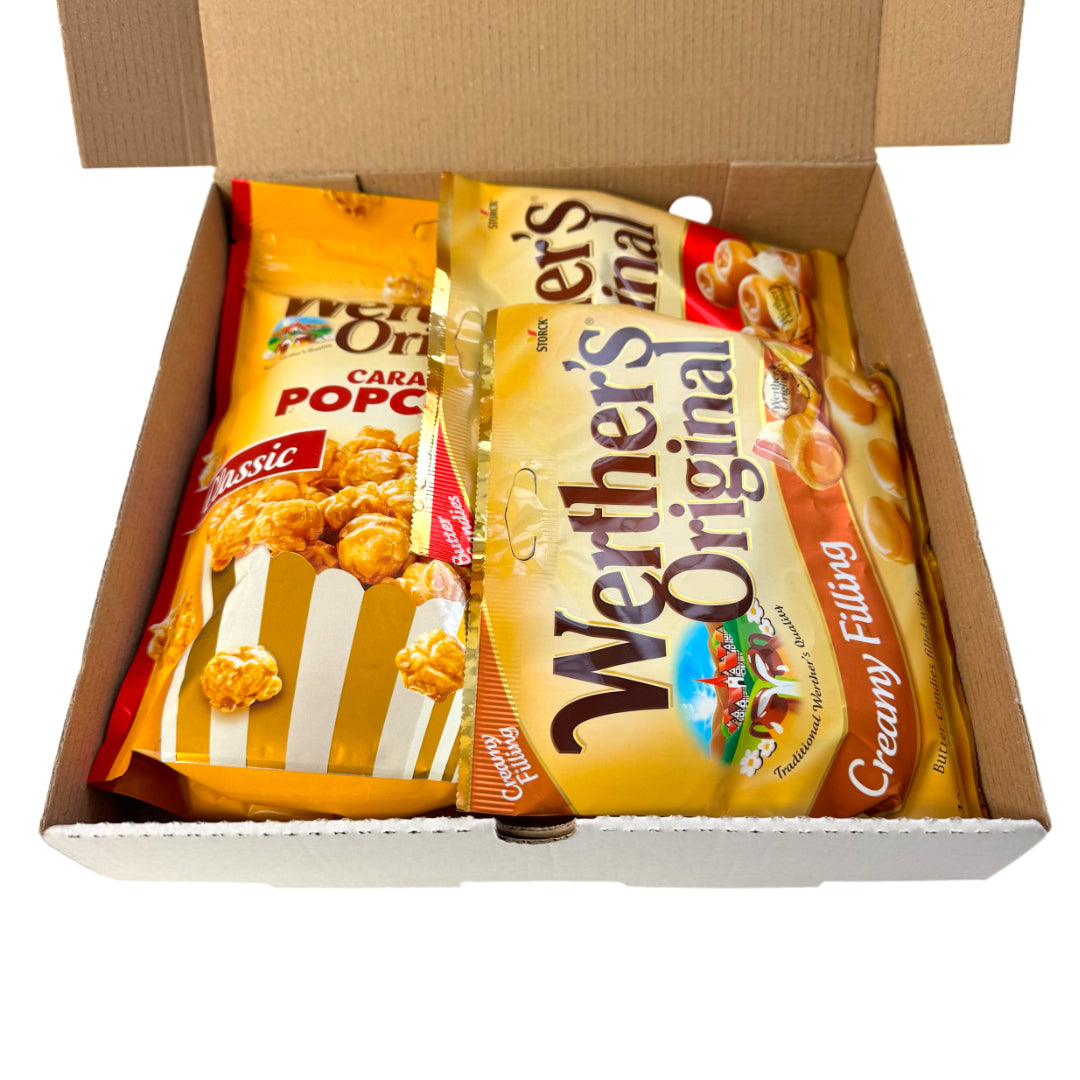 Werther's Original Selection Box, Creamy Filling, Butter Candies and Caramel Popcorn