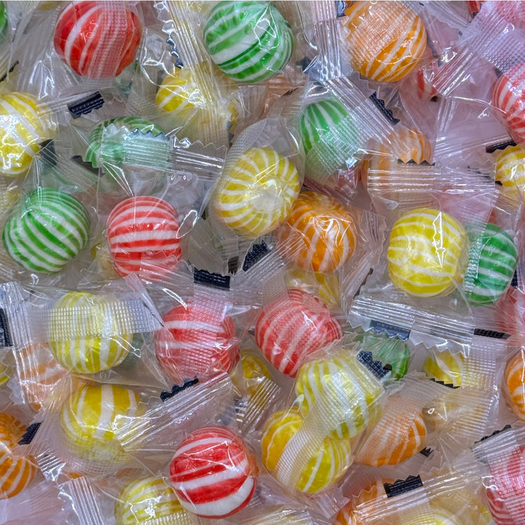 EOSA Rainbow Stripes Fruit Flavoured Boiled Sweets