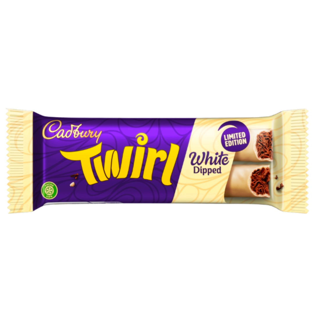 Cadbury Twirl White Dipped Limited Edition Chocolate Bar 43g