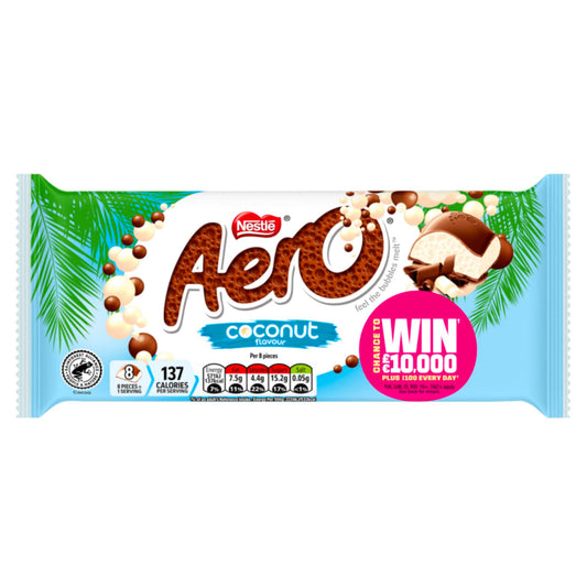 Aero Coconut Chocolate Sharing Bar 90g