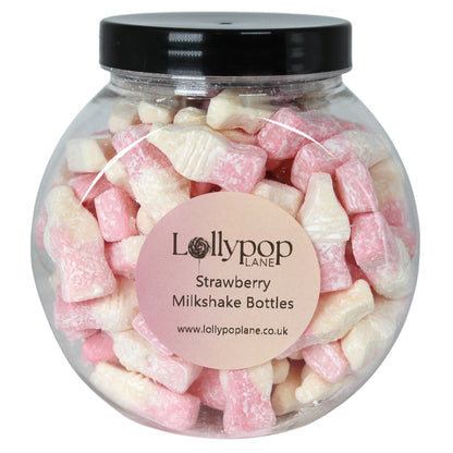 Barratt Strawberry Milkshake Bottles Mini Sweet Jar - 400g