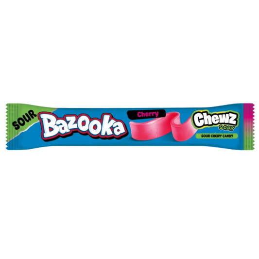 Bazooka Cherry Sour Chewz Chew Bar 14g