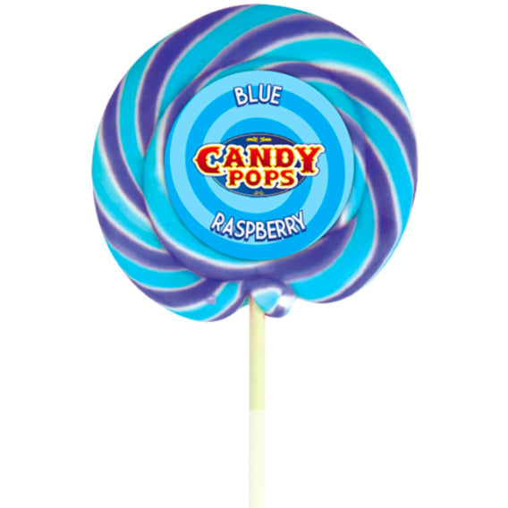 Blue Raspberry Large Wheel Lollypop