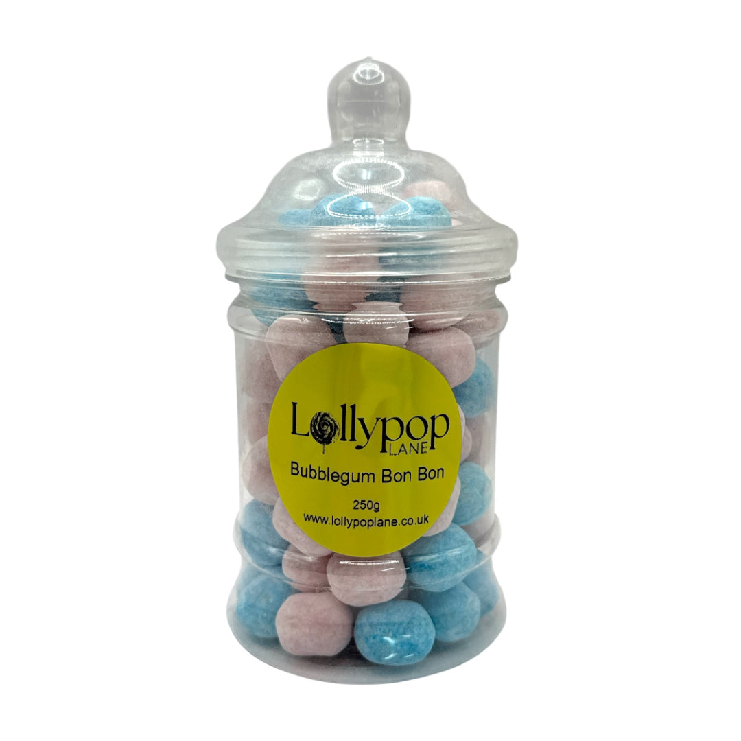 Bubblegum Bon Bon Victorian Jar 250g on white background